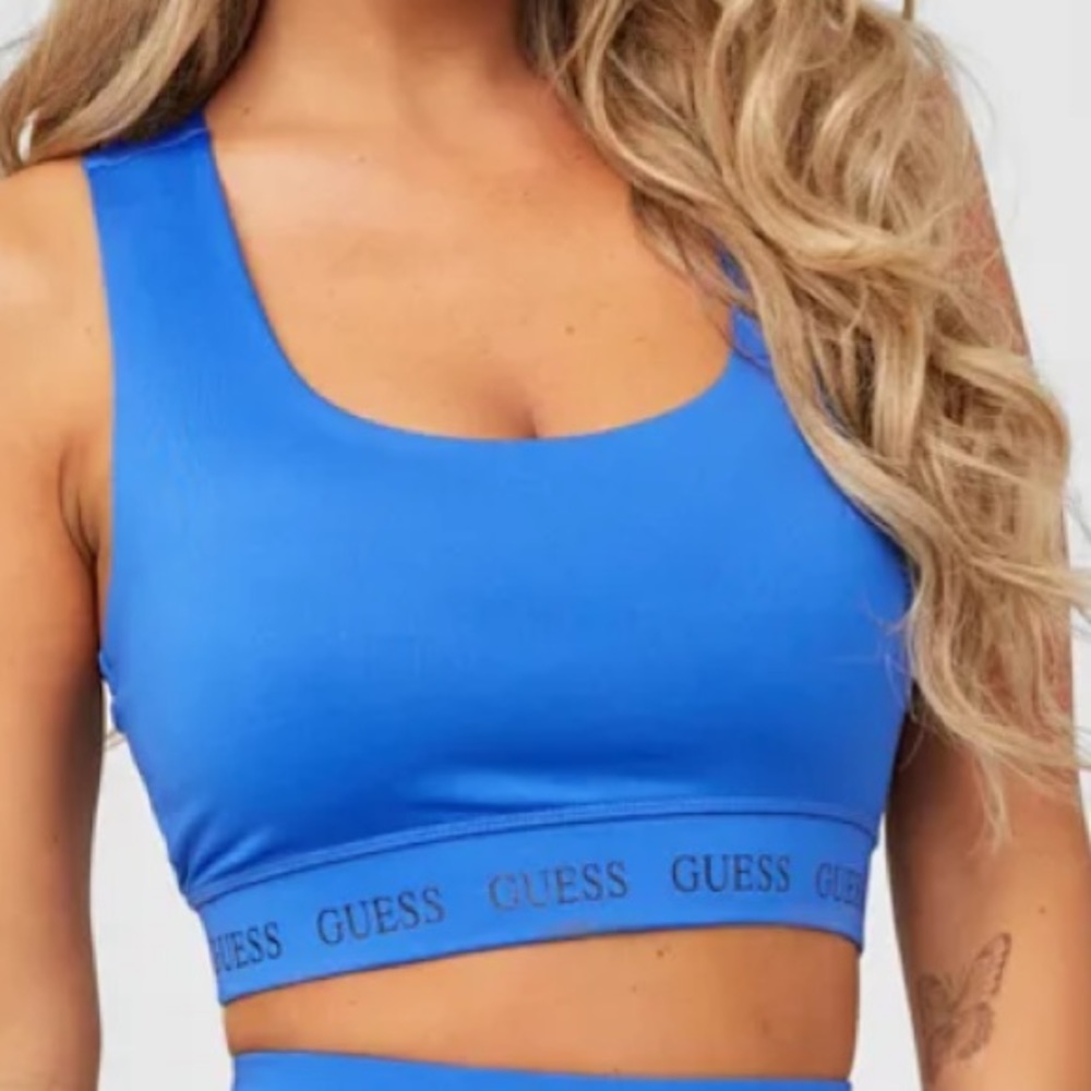 Guess Rubye/Sherry Active Top in Macaw Blue Size XL